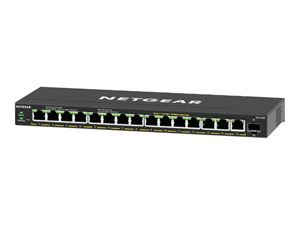 Netgear 16PT GE PLUS SWCH W/ POE+ in de groep COMPUTERS & RANDAPPARATUUR / Netwerk / Schakelaars bij TP E-commerce Nordic AB (C19367)