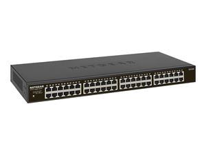 Netgear 48PT GIGE UNMANAGED RACKMOUNT SWCH in de groep COMPUTERS & RANDAPPARATUUR / Netwerk / Schakelaars bij TP E-commerce Nordic AB (C19377)