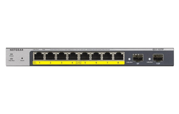 Netgear 8P GE POE SMART MANAGED PRO SWITCH in de groep COMPUTERS & RANDAPPARATUUR / Netwerk / Schakelaars bij TP E-commerce Nordic AB (C19396)