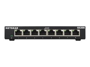 Netgear 8PT GIGE UNMANAGED SW 300-SERIES in de groep COMPUTERS & RANDAPPARATUUR / Netwerk / Schakelaars bij TP E-commerce Nordic AB (C19402)