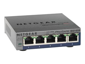 Netgear GS105E-200PES in de groep COMPUTERS & RANDAPPARATUUR / Netwerk / Schakelaars bij TP E-commerce Nordic AB (C19427)