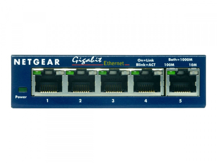 Netgear GS105GE 5Port 1000T switch in de groep COMPUTERS & RANDAPPARATUUR / Netwerk / Schakelaars / 10/100/1000Mbps bij TP E-commerce Nordic AB (C19428)