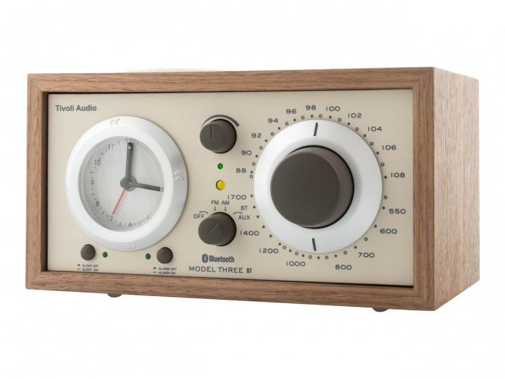 Tivoli Audio Model Three BT USB Classic Walnut in de groep HOME ELECTRONICS / Audio & Beeld / Thuisbioscoop, Hifi en Draagbaar / Radio & Wekkers / Wekkerradio bij TP E-commerce Nordic AB (C19761)