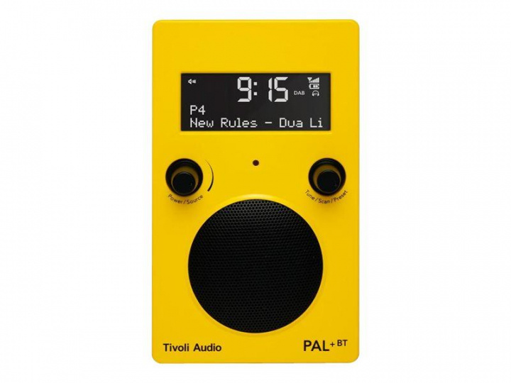 Tivoli Audio Pal + BT Yellow in de groep HOME ELECTRONICS / Audio & Beeld / Thuisbioscoop, Hifi en Draagbaar / Radio & Wekkers / Draadloze audiozender bij TP E-commerce Nordic AB (C19778)