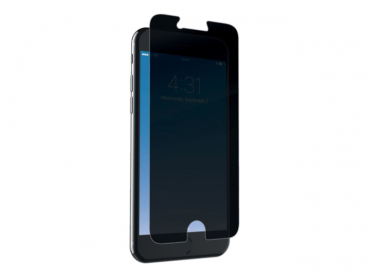 Zagg Glass+ Screen Privacy Iphone 6/6S/7/8 in de groep SMARTPHONE & TABLETS / Mobielbescherming / Apple / iPhone SE (2nd gen & 3rd gen) / Screen Protectors bij TP E-commerce Nordic AB (C19844)