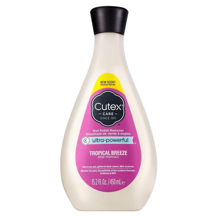 Cutex Ultra-Powerful Nail Polish Remover Tropical Breeze 450 ml in de groep BEAUTY & HEALTH / Manicure/pedicure / Nagellakverwijderaar bij TP E-commerce Nordic AB (C19952)