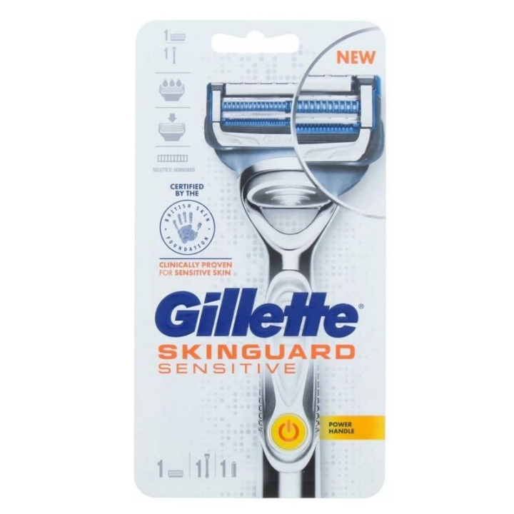 Gillette Skinguard Sensitive Power Razor in de groep BEAUTY & HEALTH / Haar & Styling / Scheren & Trimmen / Scheermessen & Accessoires bij TP E-commerce Nordic AB (C19955)