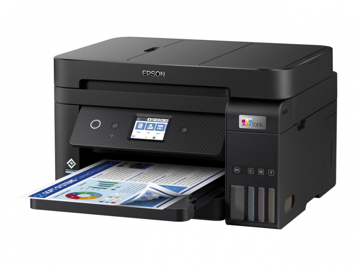 Epson EcoTank ET-4850 Multifunktionsskrivare, Svart in de groep COMPUTERS & RANDAPPARATUUR / Printers & Accessoires / Printers / Inkjet printers bij TP E-commerce Nordic AB (C20019)