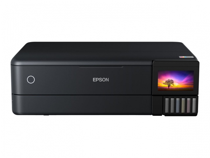 Epson EcoTank ET-8550 Fotoskrivare, Svart in de groep COMPUTERS & RANDAPPARATUUR / Printers & Accessoires / Printers / Inkjet printers bij TP E-commerce Nordic AB (C20021)