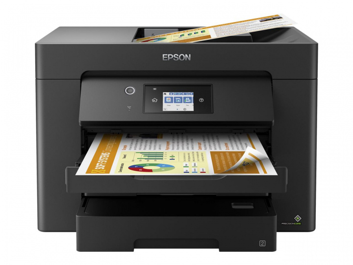 Epson Skrivare WF-7835DTWF, Svart in de groep COMPUTERS & RANDAPPARATUUR / Printers & Accessoires / Printers / Inkjet printers bij TP E-commerce Nordic AB (C20026)