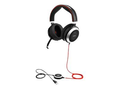 JABRA Evolve 80 Ms Stereo in de groep COMPUTERS & RANDAPPARATUUR / Computeraccessoires / Koptelefoon bij TP E-commerce Nordic AB (C20223)