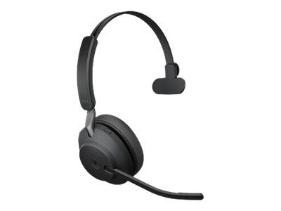 Jabra Office Trådlös Hörlur, Jabra Evolve2 65 Link380a Ms Mono Black in de groep COMPUTERS & RANDAPPARATUUR / Computeraccessoires / Koptelefoon bij TP E-commerce Nordic AB (C20343)