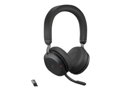 Jabra Office Trådade Hörlurar, Jabra Evolve2 75 Link380a Ms Stereo Black in de groep COMPUTERS & RANDAPPARATUUR / Computeraccessoires / Koptelefoon bij TP E-commerce Nordic AB (C20351)