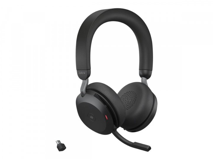 Jabra Office Trådlösa Hörlurar med Laddställ, Jabra Evolve2 75 Link380a Uc Stereo Black in de groep COMPUTERS & RANDAPPARATUUR / Computeraccessoires / Koptelefoon bij TP E-commerce Nordic AB (C20355)