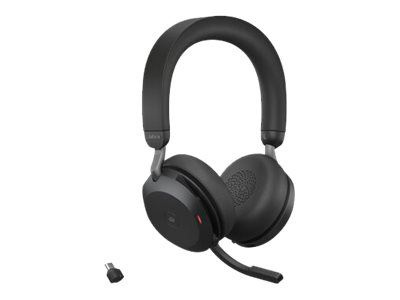 Jabra Office Trådlösa Hörlurar, Jabra Evolve2 75 Link380c Ms Stereo Black in de groep COMPUTERS & RANDAPPARATUUR / Computeraccessoires / Koptelefoon bij TP E-commerce Nordic AB (C20357)