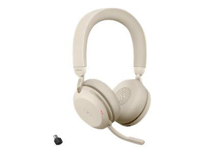 Jabra Office Trådlösa Hörlurar, Jabra Evolve2 75 Link380c Uc Stereo Beige in de groep COMPUTERS & RANDAPPARATUUR / Computeraccessoires / Koptelefoon bij TP E-commerce Nordic AB (C20359)