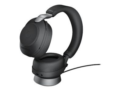 Jabra Office Trådlösa Hörlurar med Laddställ, Jabra Evolve2 85 Link380a Uc Stereo Black in de groep COMPUTERS & RANDAPPARATUUR / Computeraccessoires / Koptelefoon bij TP E-commerce Nordic AB (C20365)