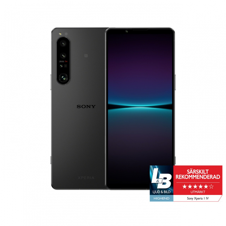 SONY Xperia 1 Mk4 5G 256GB Black in de groep SMARTPHONE & TABLETS / Mobiele telefoons & smartphones bij TP E-commerce Nordic AB (C20712)