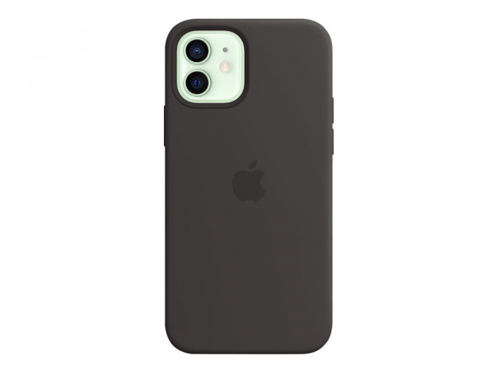 Apple iPhone 12/12 Pro Silicone Case with MagSafe Black in de groep SMARTPHONE & TABLETS / Mobielbescherming / Apple / Hobbykleuren / Tanden bleken thuis bij TP E-commerce Nordic AB (C20983)