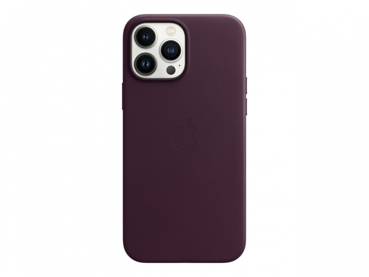 Apple iPhone 13 Pro Max Leather Case with MagSafe - Dark Cherry in de groep SMARTPHONE & TABLETS / Mobielbescherming / Apple / iPhone 13 Pro Max / Hoesjes bij TP E-commerce Nordic AB (C21061)