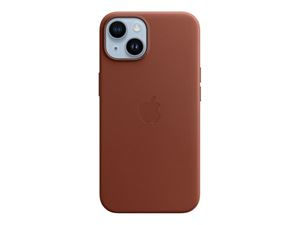 Apple iPhone 14 Leather Case with MagSafe - Umber in de groep SMARTPHONE & TABLETS / Mobielbescherming / Apple / iPhone 14 bij TP E-commerce Nordic AB (C21115)