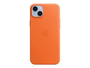 Apple iPhone 14 Plus Leather Case with MagSafe - Orange in de groep SMARTPHONE & TABLETS / Mobielbescherming / Apple / iPhone 14 bij TP E-commerce Nordic AB (C21139)