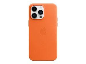 Apple iPhone 14 Pro Max Leather Case with MagSafe - Orange in de groep SMARTPHONE & TABLETS / Mobielbescherming / Apple / iPhone 14 bij TP E-commerce Nordic AB (C21205)