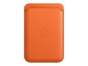 Apple iPhone Leather Wallet with MagSafe - Orange in de groep SMARTPHONE & TABLETS / Overige accessoires / Overige bij TP E-commerce Nordic AB (C21235)
