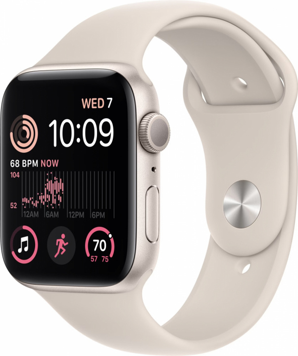 Apple WATCH SE GPS 44MM STARLIGHT in de groep SMARTPHONE & TABLETS / Training, thuis & vrije tijd / Apple Watch & Accessoires / Apple Watch bij TP E-commerce Nordic AB (C21340)