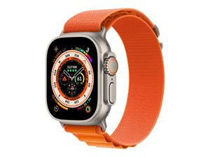 Apple Watch Ultra GPS + Cell 49mm Orange Alpine Loop - Large in de groep SPORT, VRIJE TIJD & HOBBY / Smartwatch & Activiteitsmeters / Smartwatches bij TP E-commerce Nordic AB (C21371)