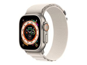 Apple Watch Ultra GPS + Cell 49mm Starlight Alpine Loop - Large in de groep SPORT, VRIJE TIJD & HOBBY / Smartwatch & Activiteitsmeters / Smartwatches bij TP E-commerce Nordic AB (C21374)