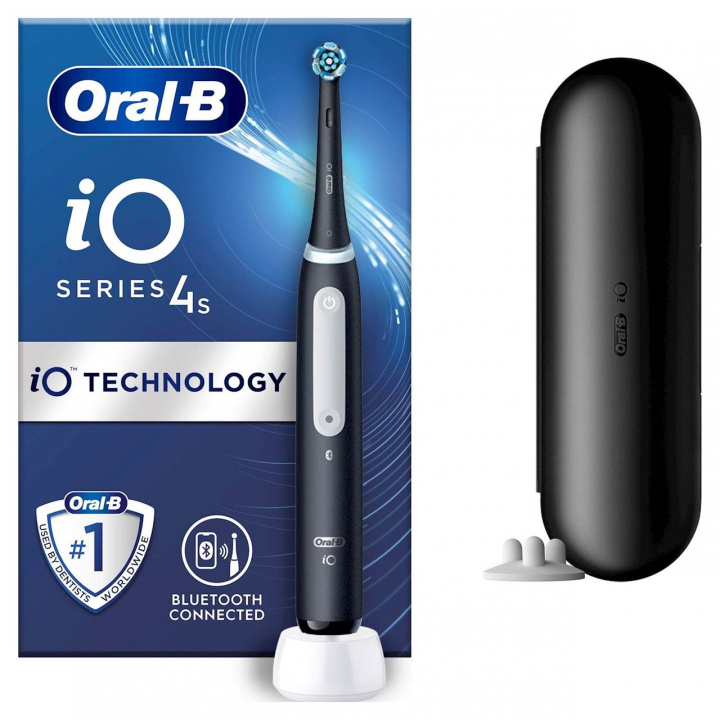 Oral-B iO4s Matt Black in de groep BEAUTY & HEALTH / Mondverzorging / Elektrische tandenborstels bij TP E-commerce Nordic AB (C21482)