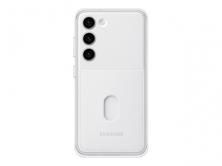Samsung Galaxy S23 Frame Cover White in de groep SMARTPHONE & TABLETS / Mobielbescherming / Samsung bij TP E-commerce Nordic AB (C21706)