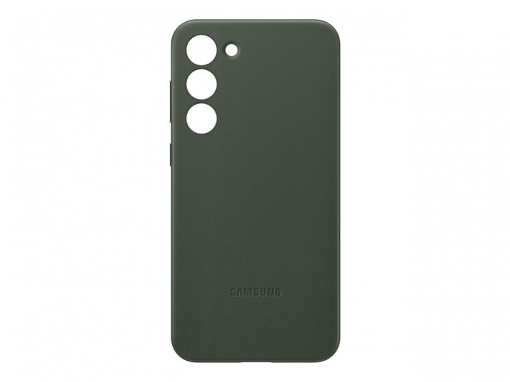 Samsung Galaxy S23 Plus Leather Case Green in de groep SMARTPHONE & TABLETS / Mobielbescherming / Samsung bij TP E-commerce Nordic AB (C21716)