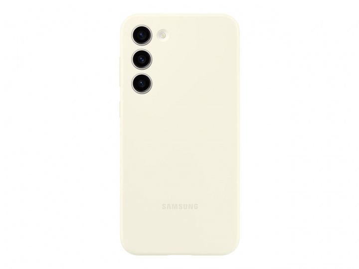Samsung Galaxy S23 Plus Silicone Case Cream in de groep SMARTPHONE & TABLETS / Mobielbescherming / Samsung bij TP E-commerce Nordic AB (C21718)