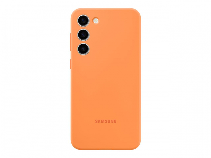 Samsung Galaxy S23 Plus Silicone Case Orange in de groep SMARTPHONE & TABLETS / Mobielbescherming / Samsung bij TP E-commerce Nordic AB (C21722)
