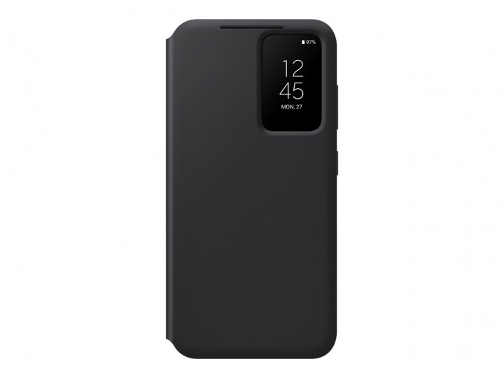 Samsung Galaxy S23 Smart View Wallet Case Black in de groep SMARTPHONE & TABLETS / Mobielbescherming / Samsung bij TP E-commerce Nordic AB (C21737)