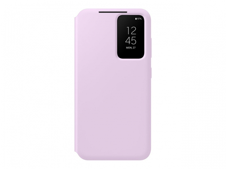 Samsung Galaxy S23 Smart View Wallet Case Lilac in de groep SMARTPHONE & TABLETS / Mobielbescherming / Samsung bij TP E-commerce Nordic AB (C21740)