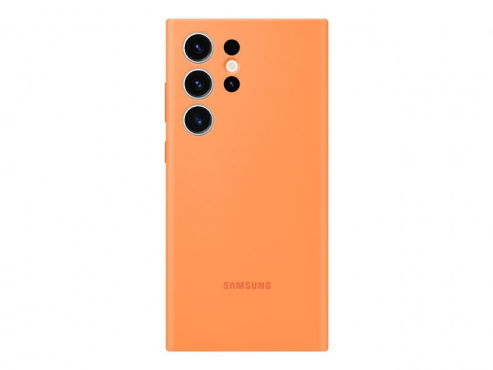 Samsung Galaxy S23 Ultra Silicone Case Orange in de groep SMARTPHONE & TABLETS / Mobielbescherming / Samsung bij TP E-commerce Nordic AB (C21767)