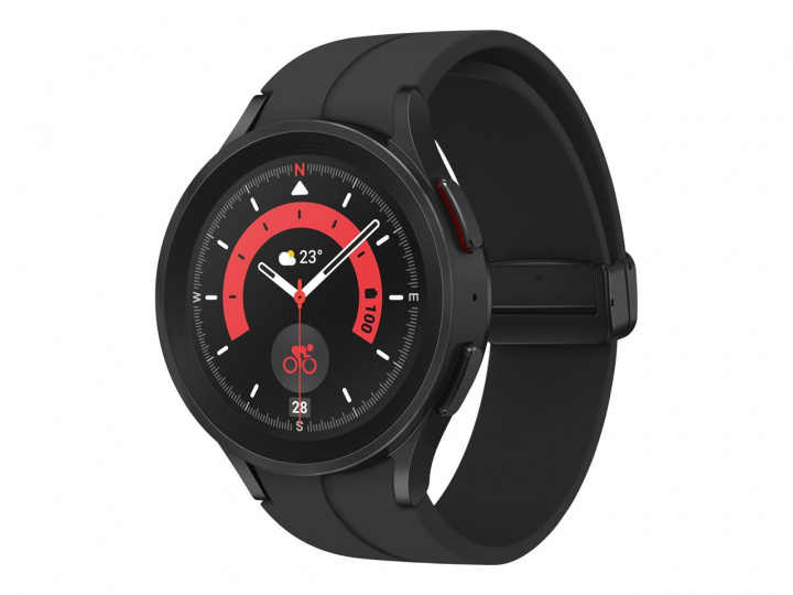 Samsung GALAXY WATCH 5 PRO 4G 45 MM Black Titanium in de groep SPORT, VRIJE TIJD & HOBBY / Smartwatch & Activiteitsmeters / Smartwatches bij TP E-commerce Nordic AB (C21838)