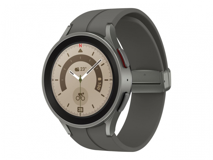 Samsung GALAXY WATCH 5 PRO BT 45 MM Grijs Titanium, Koopje in de groep SPORT, VRIJE TIJD & HOBBY / Smartwatch & Activiteitsmeters / Smartwatches bij TP E-commerce Nordic AB (C21840D)