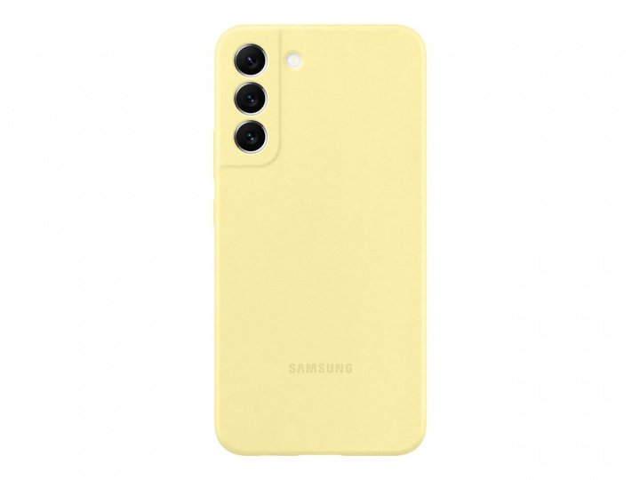 Samsung Silicone Cover Galaxy S22 Plus Yellow in de groep SMARTPHONE & TABLETS / Mobielbescherming / Samsung bij TP E-commerce Nordic AB (C21912)