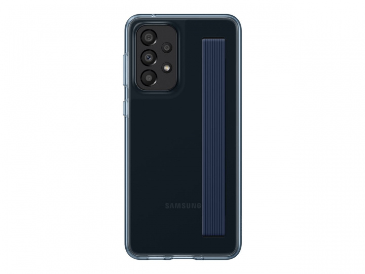 Samsung Slim Strap Cover Galaxy A33 Black in de groep SMARTPHONE & TABLETS / Mobielbescherming / Samsung bij TP E-commerce Nordic AB (C21920)