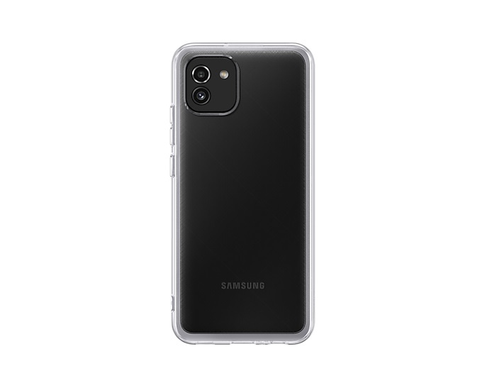 Samsung Soft Clear Cover Galaxy A03 Transparent in de groep SMARTPHONE & TABLETS / Mobielbescherming / Samsung bij TP E-commerce Nordic AB (C21931)