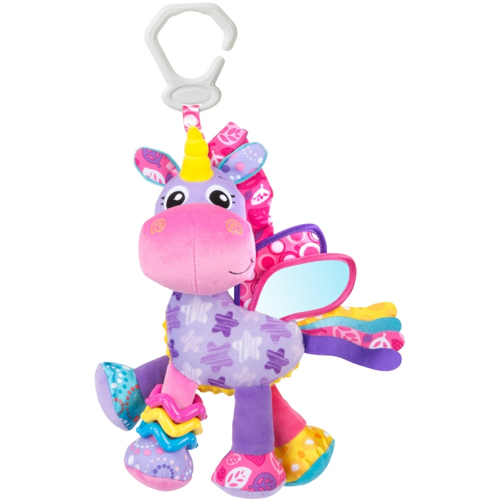 Playgro Activity Friend Stella Unicorn in de groep SPEELGOED, KINDER- & BABYPRODUCTEN / Kinderwagens & Accessoires / Kinderwagenspeelgoed bij TP E-commerce Nordic AB (C22118)