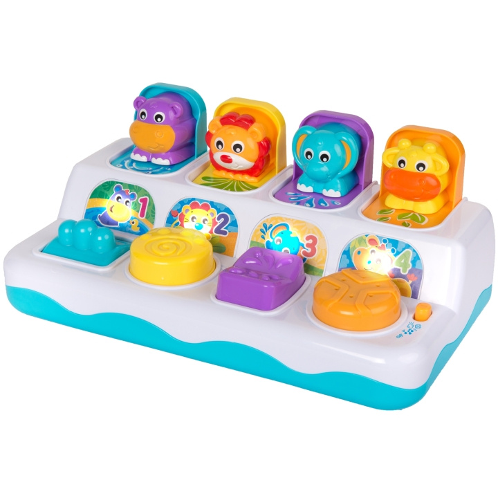 Playgro Music And Lights Pop Up Jungle Pals in de groep SPEELGOED, KINDER- & BABYPRODUCTEN / Babyspeelgoed / Activiteitenspeelgoed bij TP E-commerce Nordic AB (C22149)