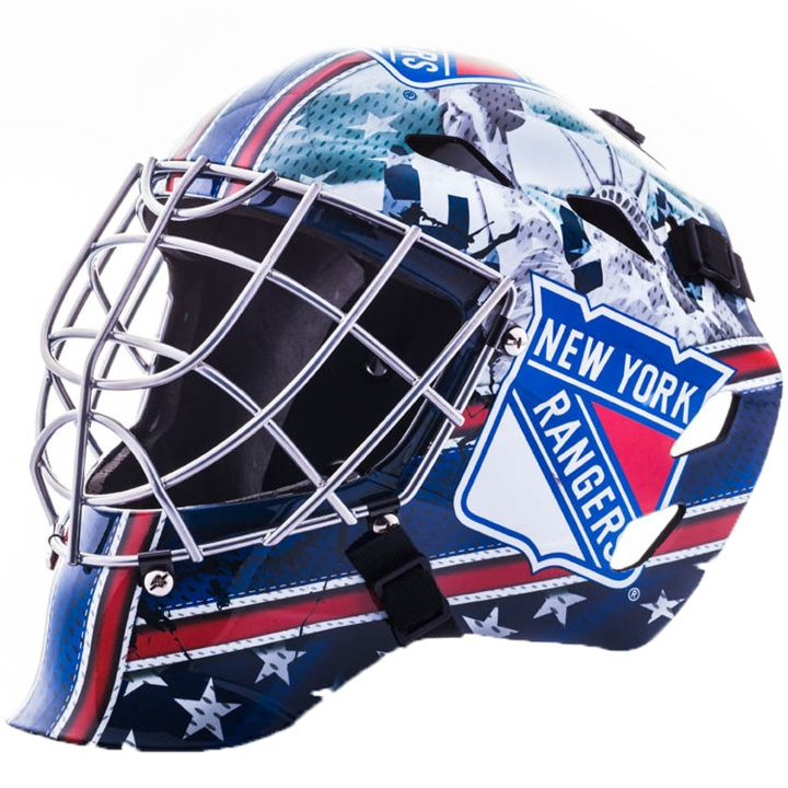 SportMe Streethockeymask NHL New York Rangers in de groep SPORT, VRIJE TIJD & HOBBY / Sportuitrusting / Fietsaccessoires / Helmen bij TP E-commerce Nordic AB (C22175)