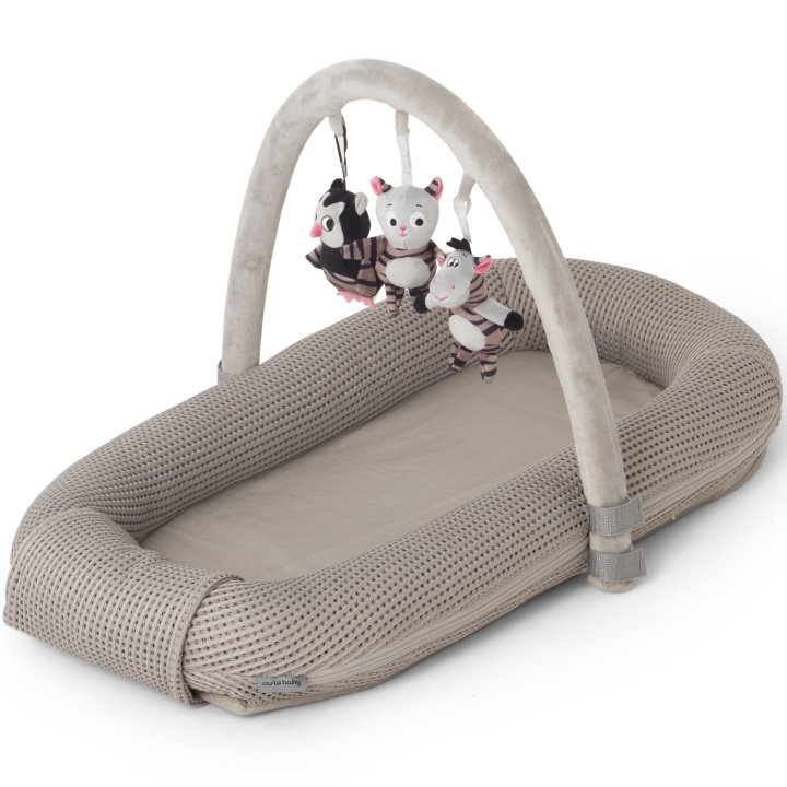 Carlobaby Babynest, Våfflad, Grå in de groep SPEELGOED, KINDER- & BABYPRODUCTEN / Kindertextiel / Babynest bij TP E-commerce Nordic AB (C22180)