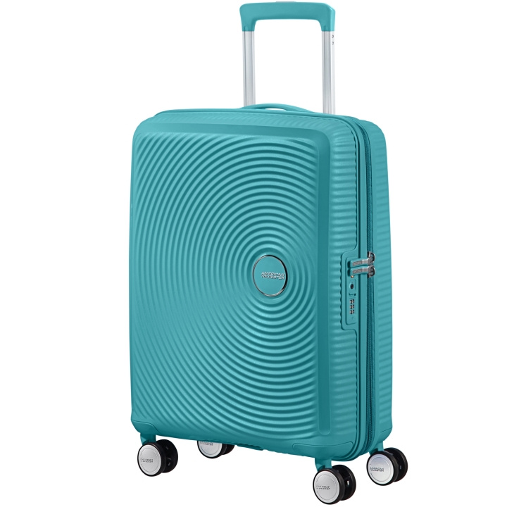 American Tourister Soundbox Kabinväska Exp. 55 Turquoise Tonic in de groep SPORT, VRIJE TIJD & HOBBY / Reisaccessoires / Koffers bij TP E-commerce Nordic AB (C22186)