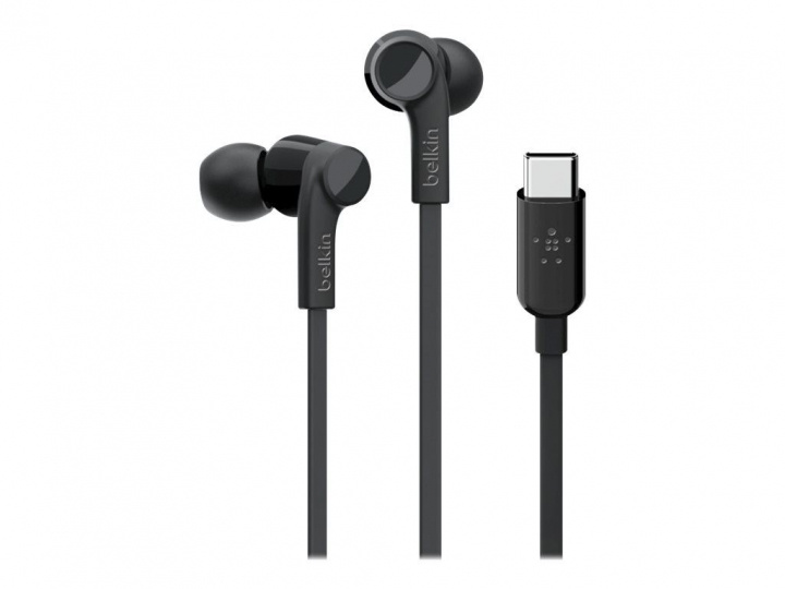 Belkin Usb-C In-Ear Headphone Black in de groep HOME ELECTRONICS / Audio & Beeld / Koptelefoon & Accessoires / Koptelefoon bij TP E-commerce Nordic AB (C22224)